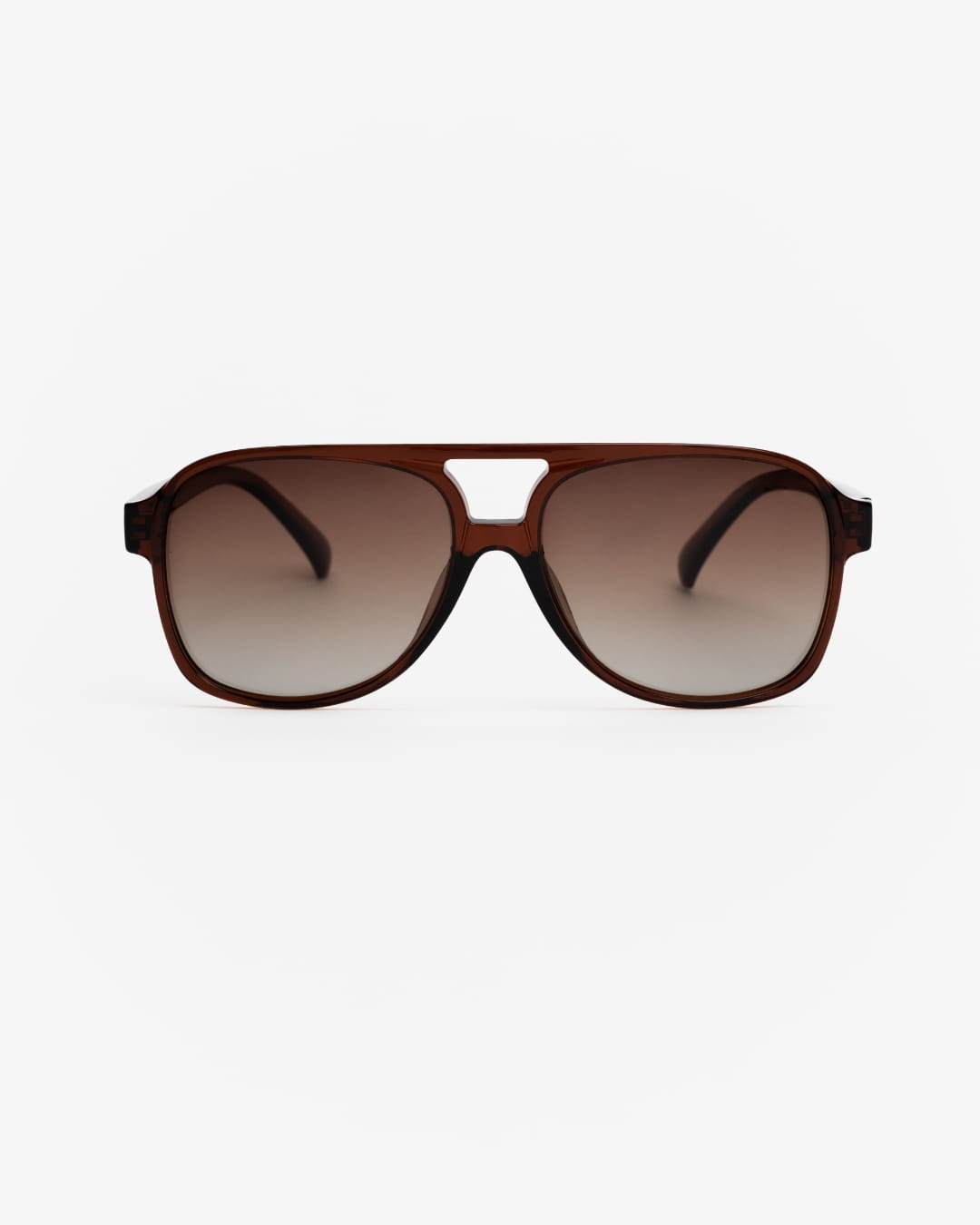 polarised teardrop sunglasses with brown frames and lenses