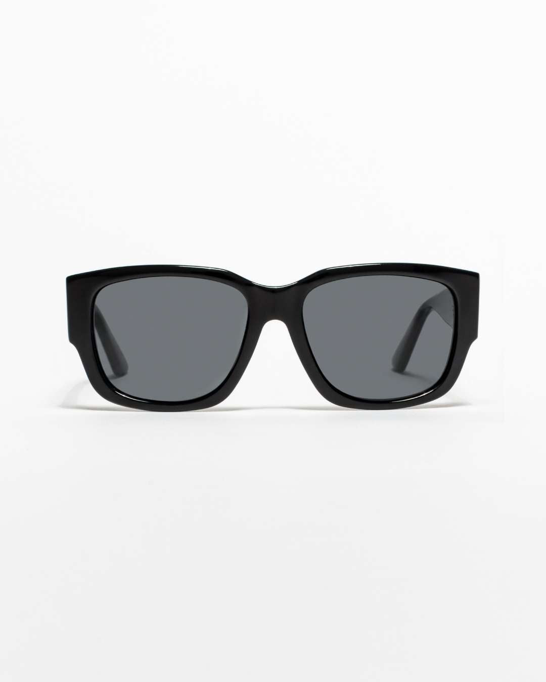 black sunglasses with black lenses